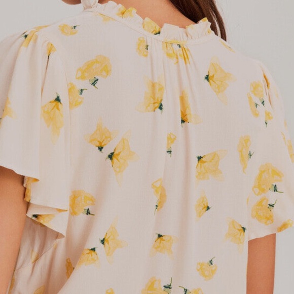 ba&sh floral Kila Blouse - Picture 4 of 9